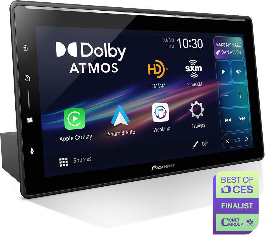 Pioneer Sphera DMH-WT8000NEX 10.1 inch Dolby Atmos floating screen receiver
